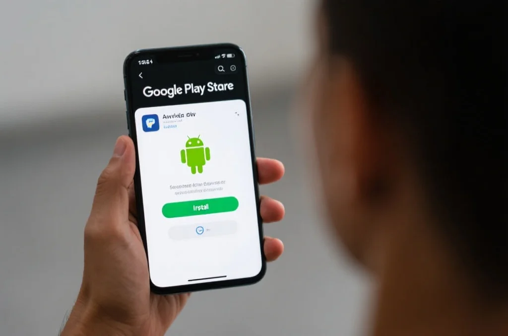 在Google Play商店中下载并安装官方应用